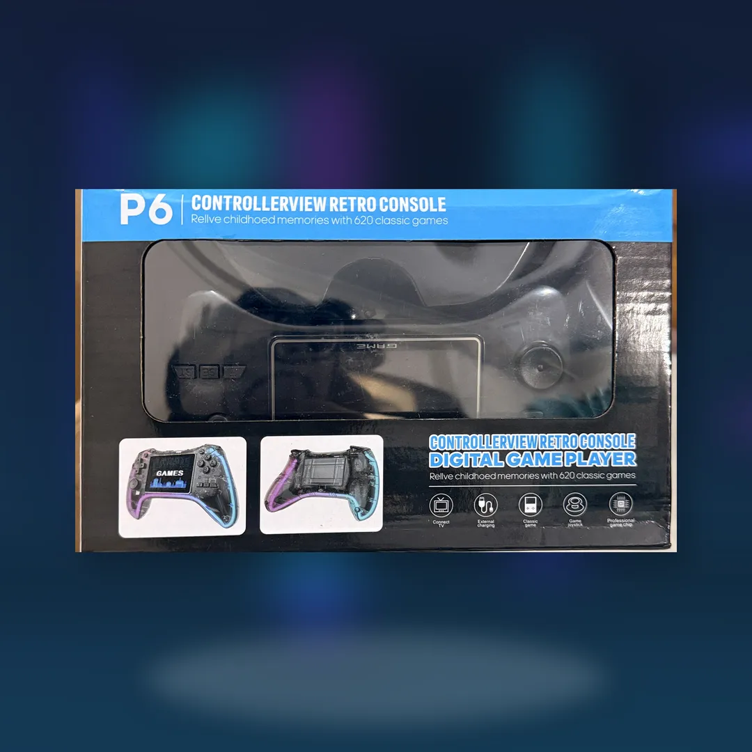 883ea4dd-d9d6-4672-b439-2667b00f4c9b P6 Retro Game Console with 620 Classic Games & TV Support - Image 1