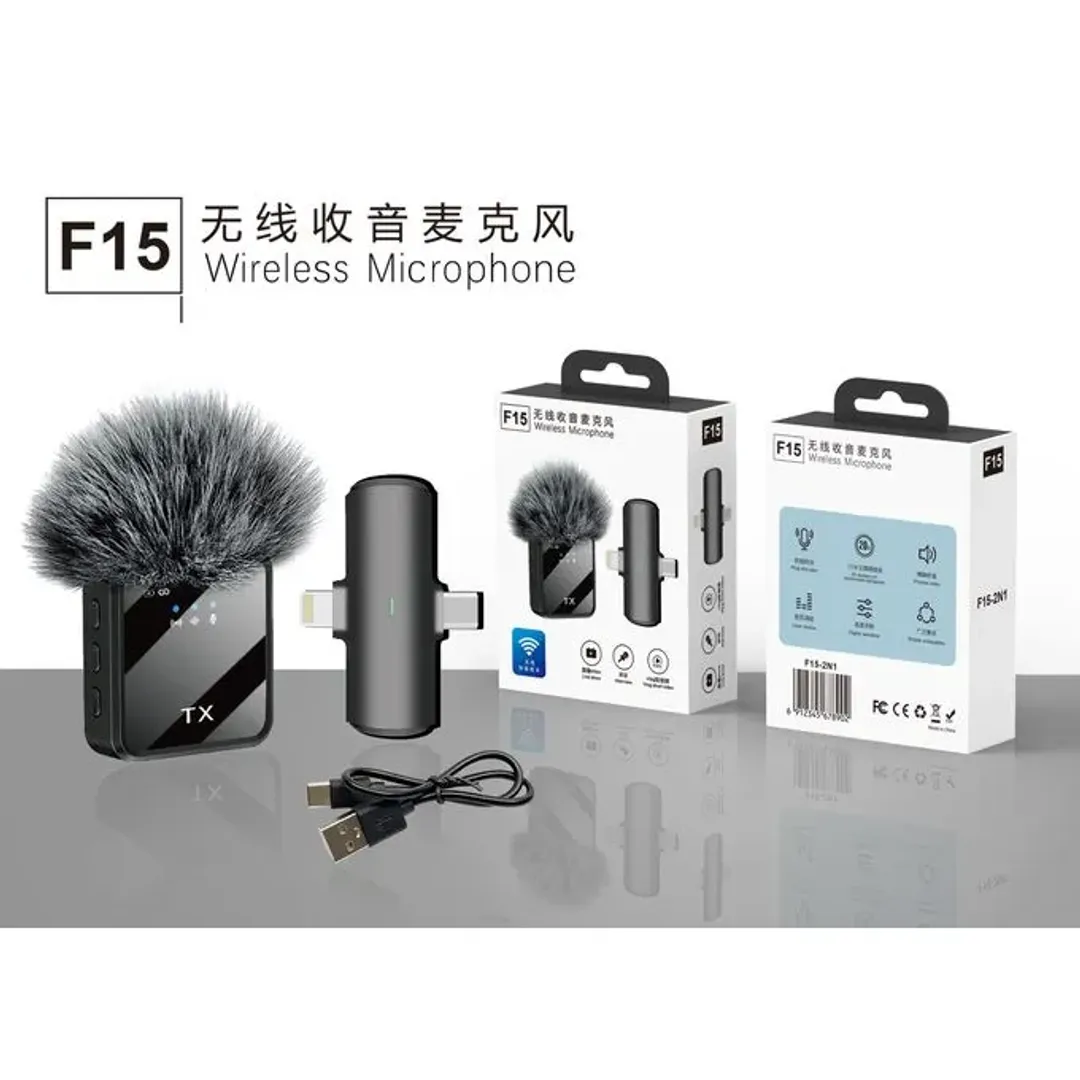 a19826c6-31dc-4fa1-b968-fbc3634a0e78 F15-2 Dual Noise Cancelling Wireless Microphone - Image 1