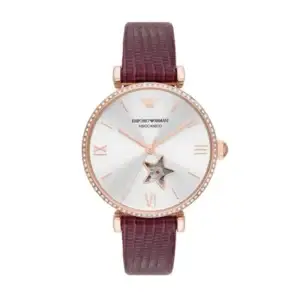 Emporio Armani Leather Ladies Watch