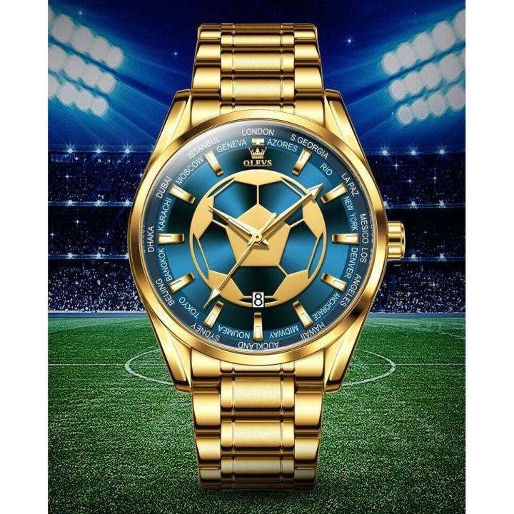 OLEVS 9949 Football Dial Men Business Sport Quartz Watch - Image 4