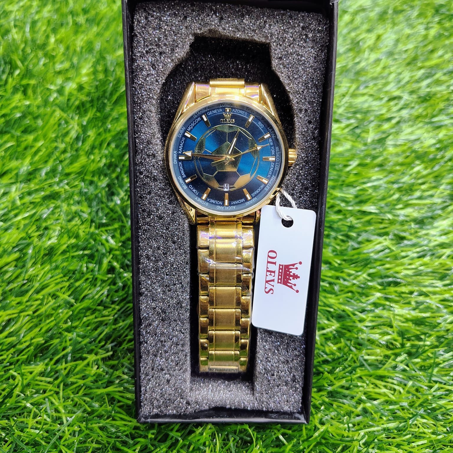 OLEVS 9949 Football Dial Men Business Sport Quartz Watch - Image 3