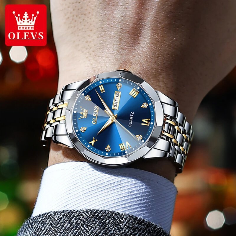 OLEVS 9931G New Exclusive Design Quartz Watch for Men - Image 3