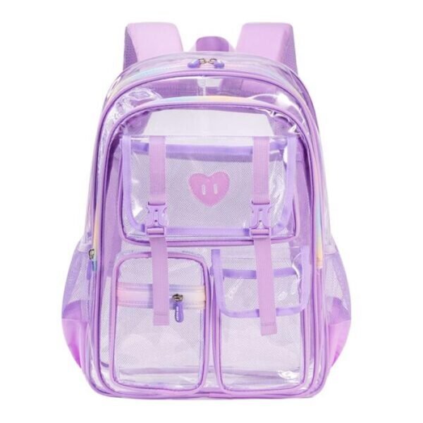 Sesame Baby Transparent Kids Backpack – Purple