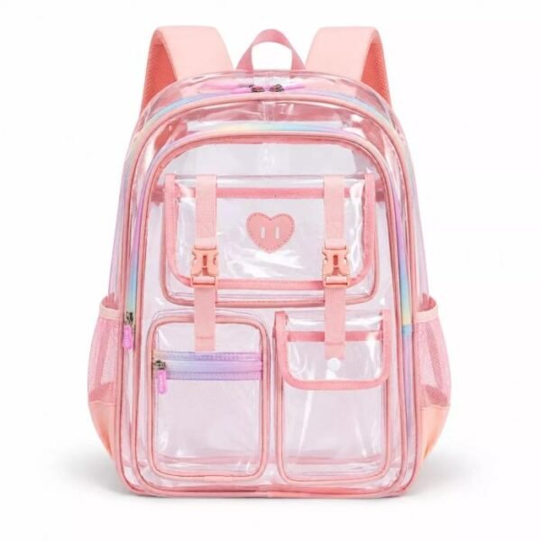Sesame Baby Transparent Kids Backpack – Pink